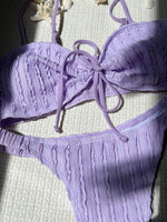 Wrinkled Crinkled Tie Knotted Bikini Women Swimwear Female Swimsuit Two-pieces Bikini Set Brazilian Bathing Suit Swim Beach Wear