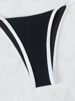 Splicing Mini Micro Thong Bikini Female Swimsuit Women Bandeau Swimwear Two-pieces Bikini Set Brazilian Bather Bathing Suit Swim