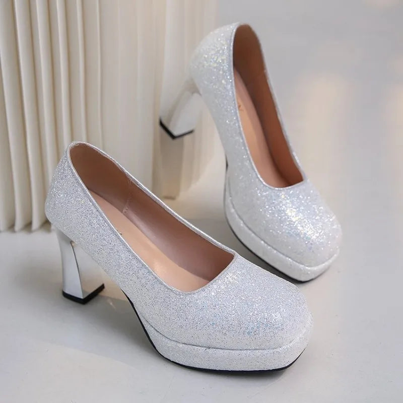 2026 Heels Women Pumps Shoes Platform Wedding Office Party Shoes Woman Sexy High Heels