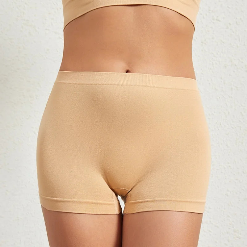 Women Seamless Boyshort Panties Low Rise Hip Lifting Underwear Sports Underpants Sexy Lingerie Comfort Intimates S-5XL