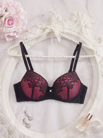 Contrast Color Lace Women Bra Thin Cup Underwire Push Up Sexy Brassiere Daily Comfort Ladies Lingerie