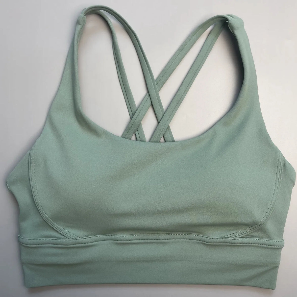 Solid Color Women Fitness Yoga Bra Top Soft Tight Comprehensive Training Jogging Gym Sports Underwear Cross Back With Chest Pad