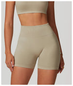 High Waist Shorts Seamless Yoga Shorts Workout Fitness Lift Peach Butt Fitness Tight Gym Running Body Shaper Pants Ribbed Shorts