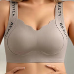 2Pcs/Set Bras Non-wire Push Up V-neck Bra Women Seamless Underwear Padded No Rims Support Brasiere Sexy Lingerie M-3XL