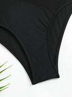 Sexy One Shoulder Swimwear Women 2026 Vintage Mesh Patchwork Transparent Tummy Control One Piece Swimsuit Beach Bathing Suits