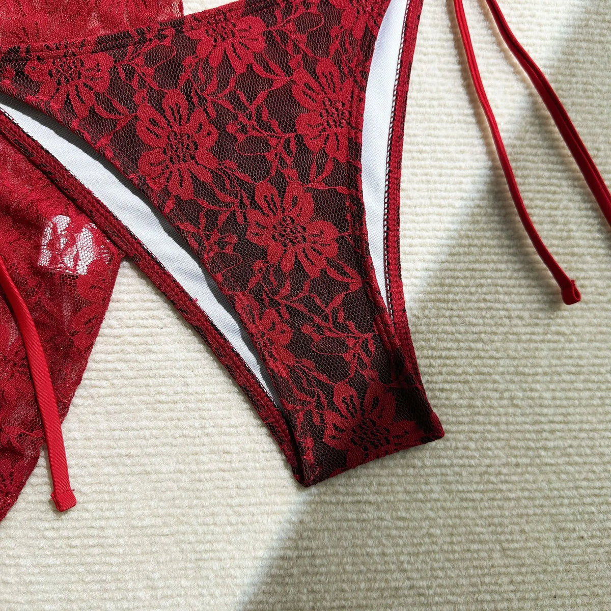 Mesh Sexy Bikinis Female Swimsuits Women Three-Piece Swimwear Beach Swimming Wear Bathing Suits Brazilian Bikini Set Pool Bather