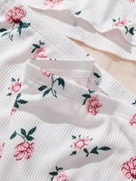 Women Cute Nightgown Underwear Nightdress Suit Female Nighties Cami Top Printed Shorts Soft Pyjamas Loungewear