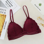 Lace Bralette Women Sexy Lingerie Non-wire Bra Triangle Cup Female Padded Underwear Push Up Bras