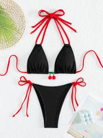 Strawberry Designer Bikini Women White Contrast Bikin Micro Swimsuit Two Pieces Bikini Set Brazilian Bathing Suit Thong Swimwear