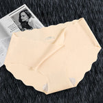 1Pc Ice Silk Panties For Women Low Waist Briefs Panties Seamless Underwear Breathable Stretchy Intimates Sexy Lingerie M-XL