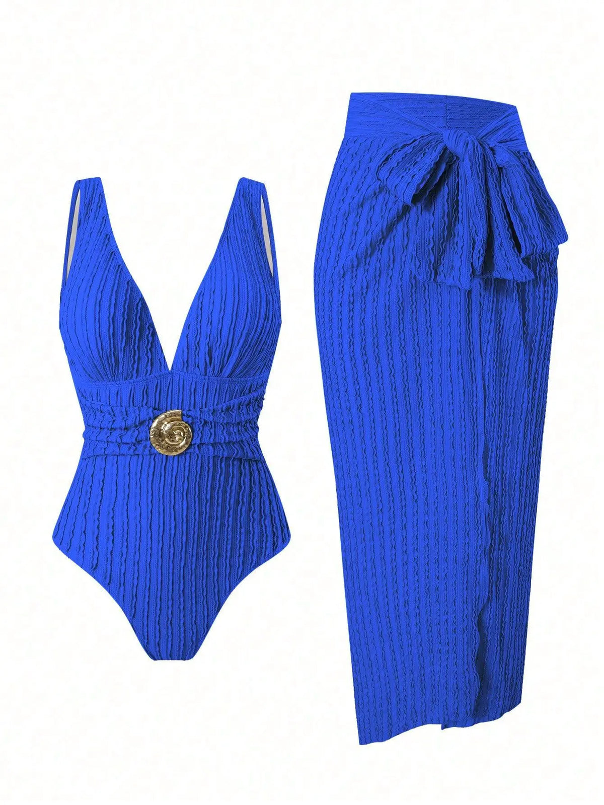 Vintage Green Deep V Neck One Piece Swimsuit 2025 Women Sexy Mesh Long Skirt Swimwear Set Beach Bathing Suit Holiday Monokini