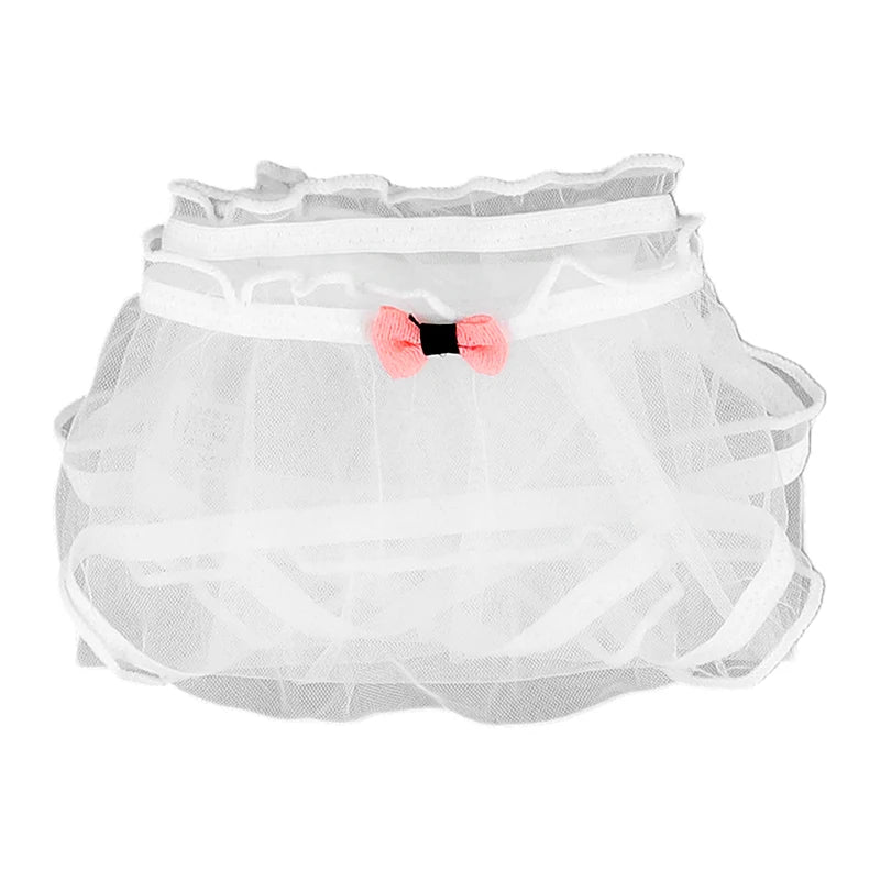 Lolita Mesh Panties Sexy Lace Briefs for Women Transparent Underwear Summer Bow Briefs Girl Low Waist Underpants Ruffle Lingerie
