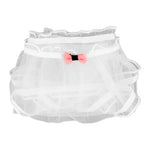Lolita Mesh Panties Sexy Lace Briefs for Women Transparent Underwear Summer Bow Briefs Girl Low Waist Underpants Ruffle Lingerie