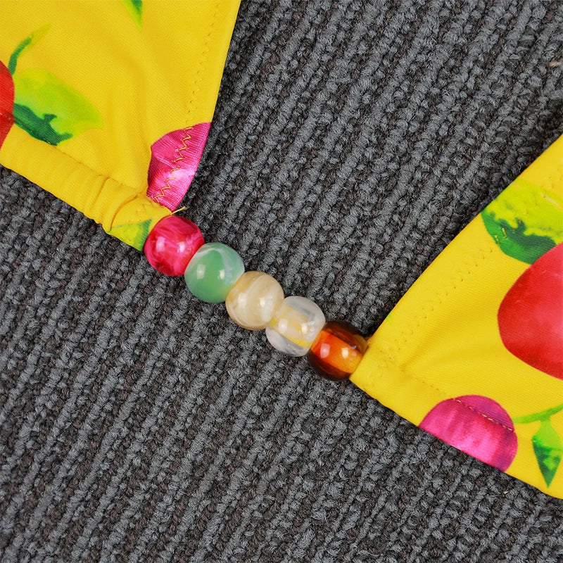 2026 Sexy Bikinis Micro Thongs Swimsuit Women Bathing Suit Rings Biquini Bandage Beachwear Print Swimwear Brazilian Bikini Sets