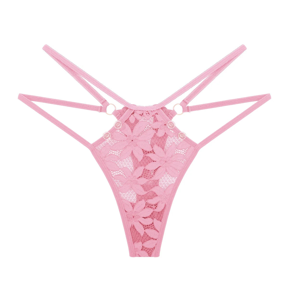 1pcs 2026 New Style Sexy Lace Women G-string Low Rise Elegant Female Underwear Comfortable Solid Lady Thongs Erotic Sexy Panties