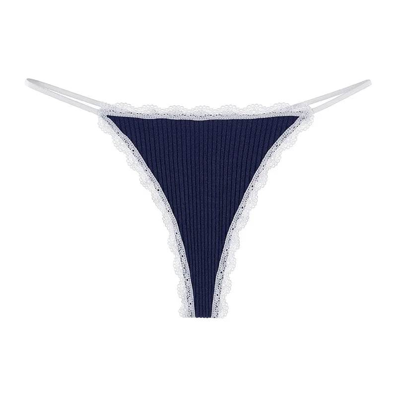 Lace Cotton Panties Sexy Women Briefs Underwear Thong Soft G StringIntimates Ladies Female Panty Lingerie