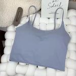 Summer Bra Top Sexy Women Ice Silk Crop Top Seamless Tube Tops Camisole Underwear Korean Fashion Solid Padded Bralette Vest