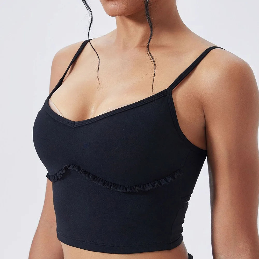 Yoga Set Sports Outfits Women Clothes Fitness Tracksuit Gym Loose straight-leg pants Workout Female Bra New Yoga Suit Sportswear