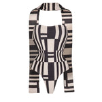 2Pcs Black White Swimsuit 2026 Bandeau Biquini Women Sexy Bikini Push Up Swimwear Female Patchwork Dress Bathing Suits Beachwear