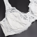 Womens Minimizer Bra Lace Plus Size Brassiere Support Underwire Big Thin Adjusted-straps 36-52 E F G H I Cup