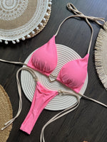 DEKA Brazilian Lover Red Bikini Set Women Thong Ladies Lace-up Swimwear Swim Suit Bathing Suits Bikini Biquini Swimwear