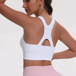 Beautiful Back Sports Bras For Women Seamless Adjustable Strap Shockproof Elastic Fitness Athletic Brassiere Slim Yoga Top