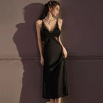 Sexy Lace Long Nighty&robe Set Spring Summer New Sleepwear Female Suspender Nightgown Silk Satin Bathrobe Kimono Gown Home Dress