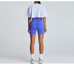 Yoga Sport Shirt Quick Drying Breathable Quick Drying Short Sleeve Loose Top Fitness Fitting Running Summer Gym Sports T-Shirt