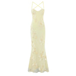 Women's Fashion Three-Dimensional Flower Heavy Craft Fishbone Underwire Dress For Woman Pure Desire Casual Elegant Dress Z3MN