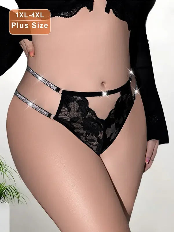 1pcs Plus Size 1XL-4XL Sexy Women Panties Breathable Comfortable Lady Briefs Elegant Sexy Lingerie Lady Briefs Black Underwear