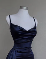 Y2k Hot Girls Pleated Spaghetti Strap Dresses Women Solid Color Sexy Backless Package Hip Slim Slit Long Dress Female Streetwear