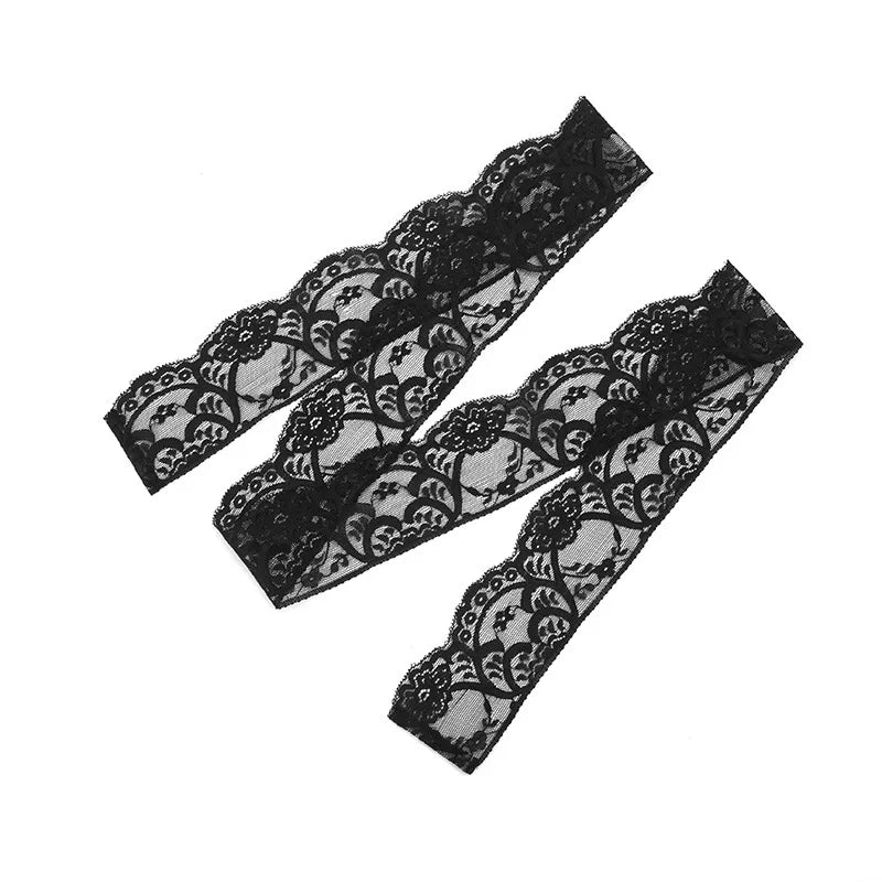 FDYOUI Woman Clothes Summer Bandage Lace Corset T-shirt 2026 Sexy Off Shoulder See-through Crop Tops Evening Party Top Black