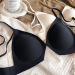 Summer Seamless Women Underwear French Light and Thin Bra Sexy Mesh Deep V Lingerie Adjustable Strap Bralette High Quality