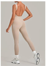 Women's Seamless Yoga Jumpsuits Fitness Sports Hip-lifting Beauty Back Sleeveless One-Piece Training Workout Running Bodysuits