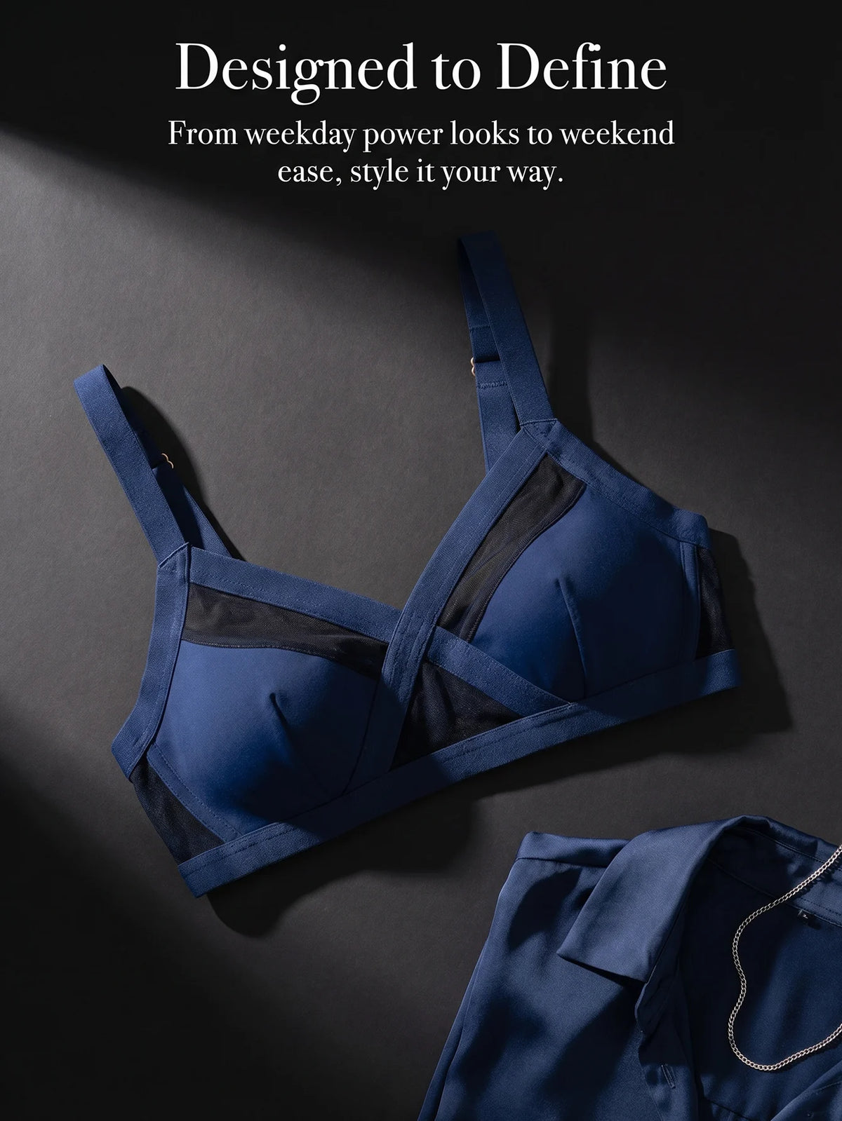 blue Sports breathable women's yoga bra sexy and beautiful back fashionable new women's underwear MR3679