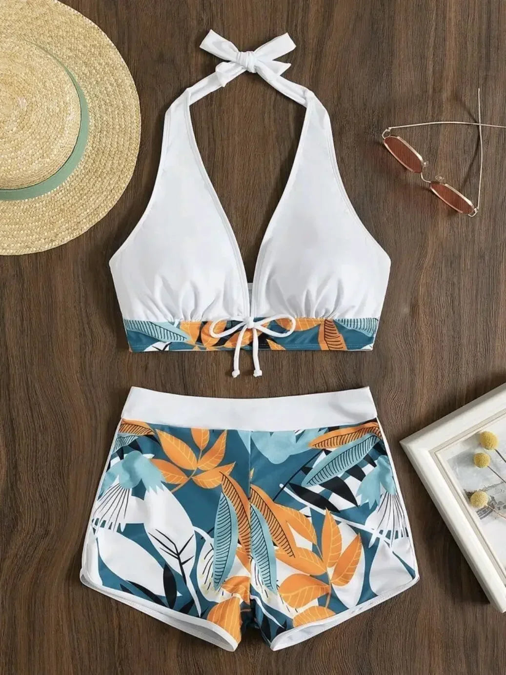 Sexy High Waist Bikini Shorts 2026 Women Swimsuit Two Piece Swimwear Female Bikinis Set Sports Bathing Suits Brazilian Biquini