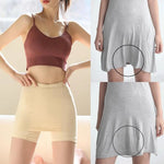 Ice Silk High Waist Women Tummy Control Seamless Shorts Double Layer Under the Skirt Boxer Safety Pants Women Shapewear