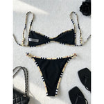 XS - L 2026 Plaid Printed Bikini Female Swimsuit Women Swimwear Polka Dot Bather Bathing Suit Swim Two-pieces Bikini set K8039