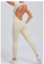 One-piece Yoga Padded Backless Suit Female Rompers Quick Dry Yoga Clothing Workout Bodysuits Scrunch Sports Jumpsuit Women