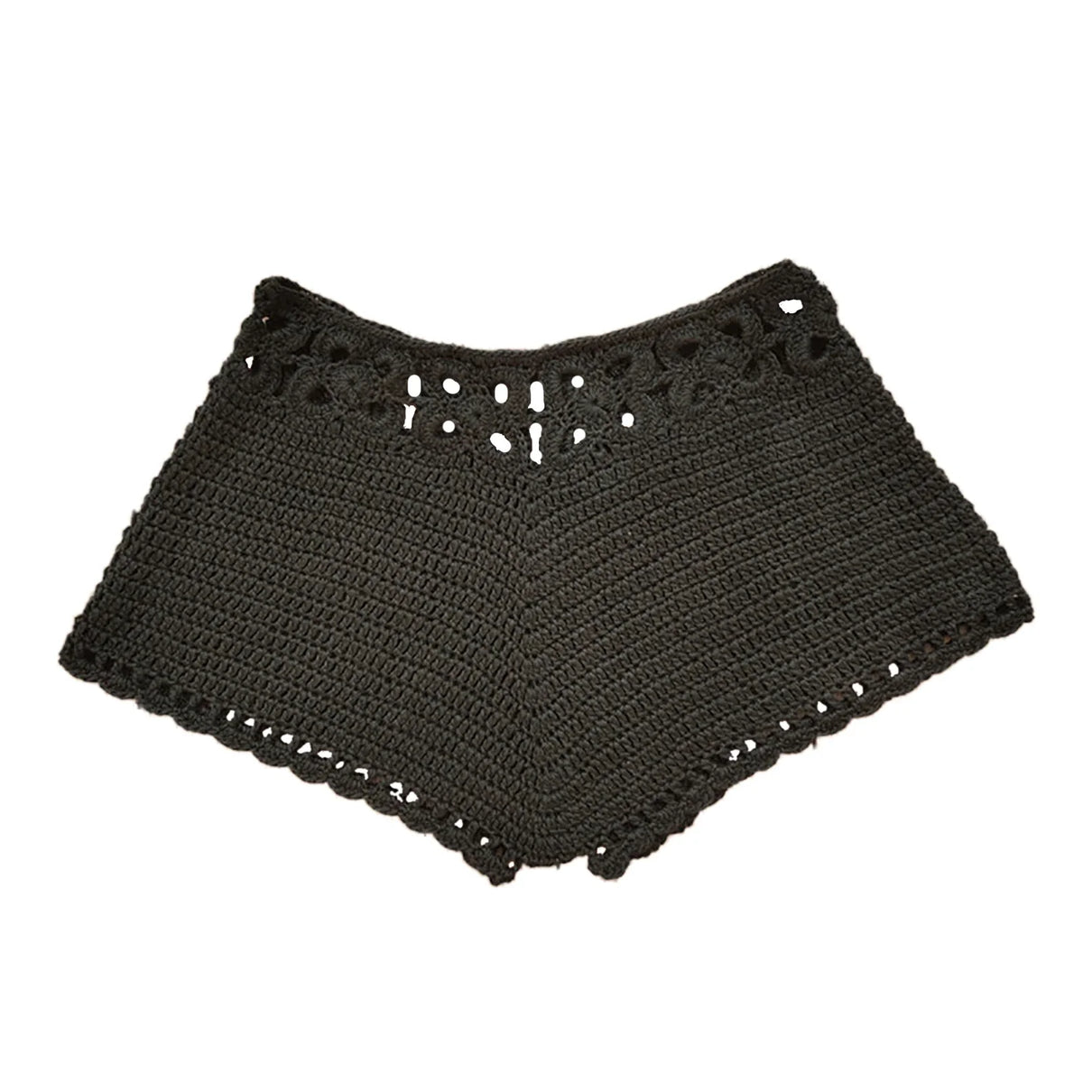 Women´s Beach Shorts Knit Crochet Cutout Bathing Suit Bottoms Drawstring Beach Board Shorts Summer Hot Shorts Streetwear