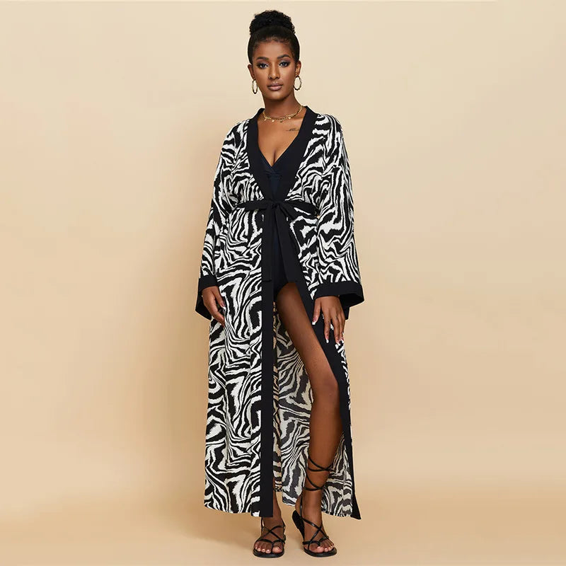 2026 Women Swimsuit Beach Cover Up dress Sleeve Kaftan Beach Tunic Long Pareos Bikinis Cover ups Summer Robe Plage Beachwear