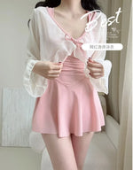 Summer New Women's One-piece Swimsuit, with Exposed Back, Slim and Sexy, Collection of Fairy Style Hot Spring Swimsuits