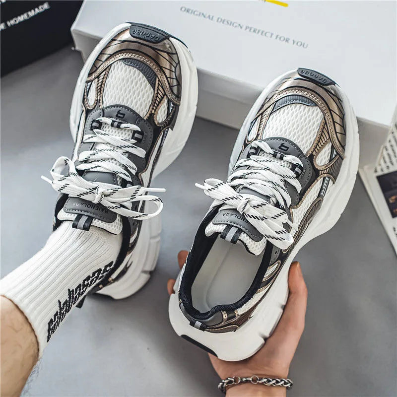 Sneakers Women TrendsPlatform Shoes Lightweight Outdoor Sports Shoes Breathable Running Shoes Lace Up Casual