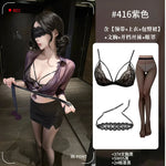 Translucent Purple Shirt Paired With A Skirt Set Secretary Sexy For Women Alluring And Pure Desire Dress Nightclub Style 89JL