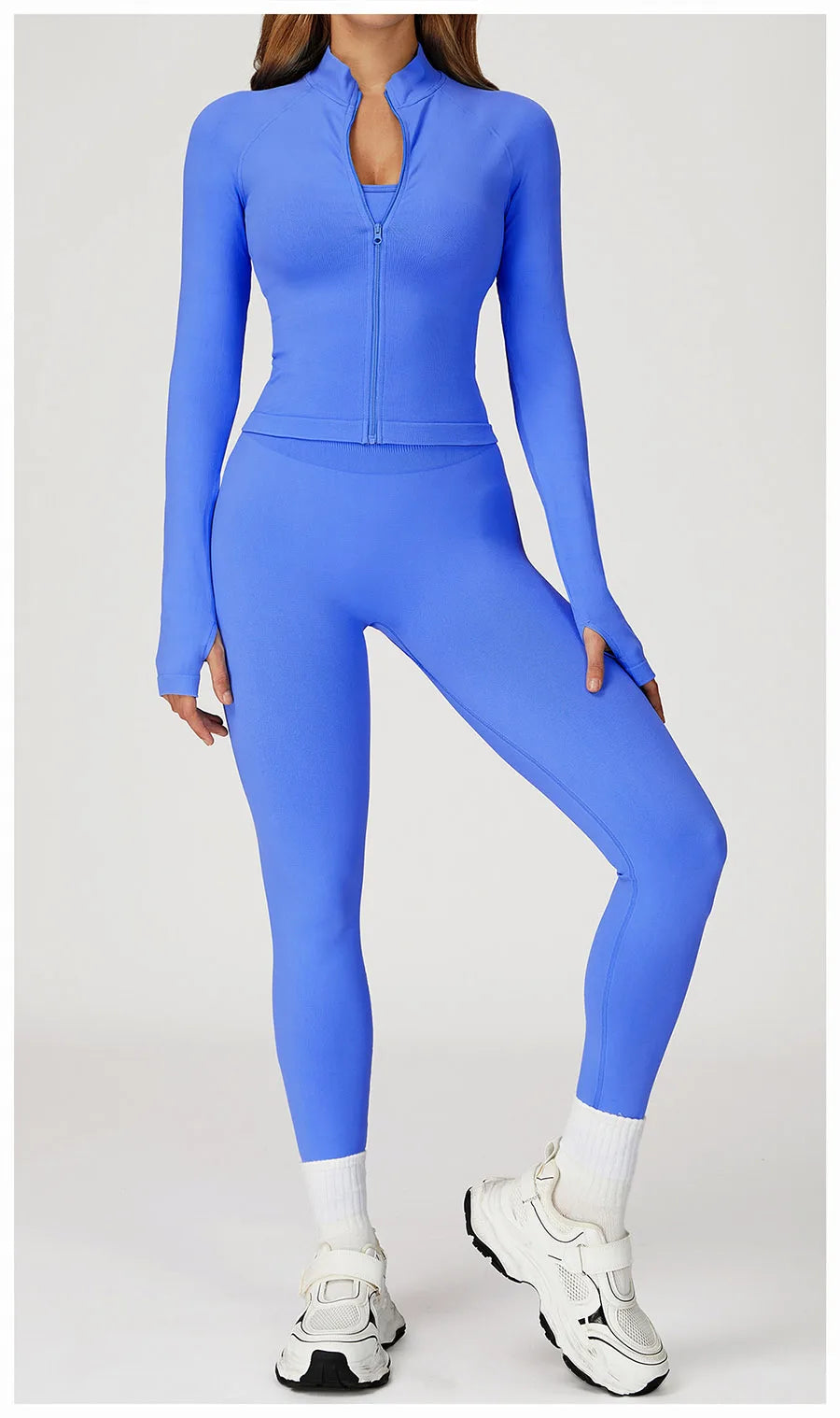 2PCS Yoga Suit Sports Set Women Gym Set Woman Tracksuit Running Workout Long Sleeve Sports Shirt Shorts and bra set Sport Outfit