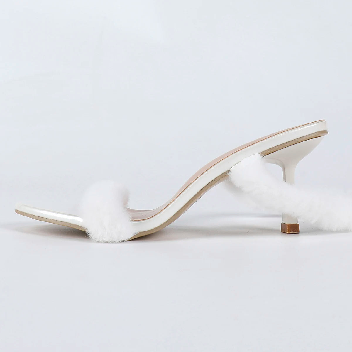 High Heel Sandal for Women Open Toe Large Size Suit Female White Summer Shoes All-Match High-heeled Peep Big Stiletto Girl