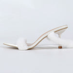 High Heel Sandal for Women Open Toe Large Size Suit Female White Summer Shoes All-Match High-heeled Peep Big Stiletto Girl