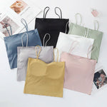 Seamless Bra Summer Tube Tops Women Crop Tops with Removable Pads Sexy Lingerie Invisible Top