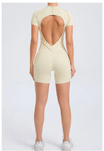 Short Jumpsuit Gym Clothes For Women Sportswear Fitness Overalls Backless Scrunch Booty Yoga Suit Sports Set Outfit