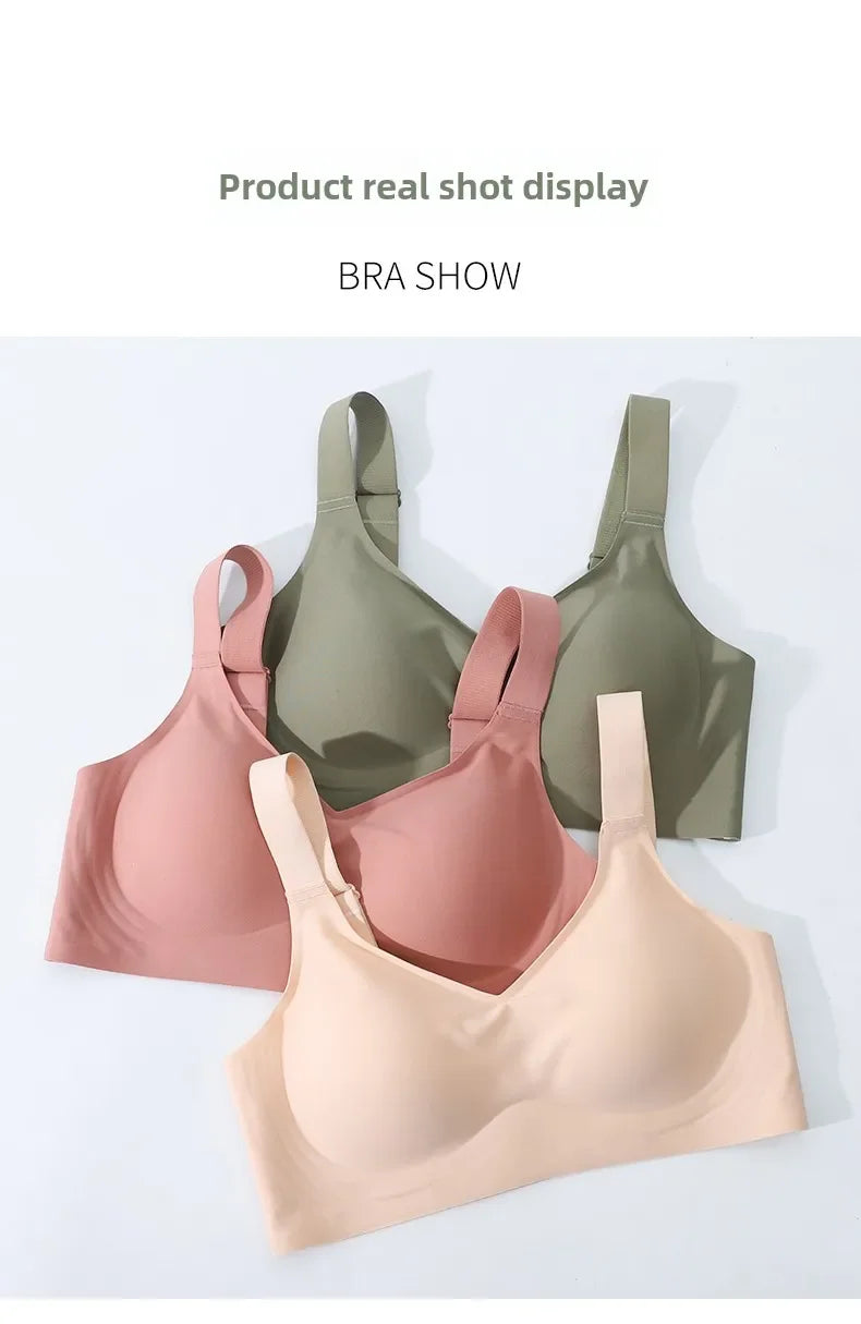 MOYISU Jpanese Kawaii Beach Bralette | Breathable 3D Jelly Support Bra Summer Slim Silhouette | No Show Minimizer & Wire-Free |